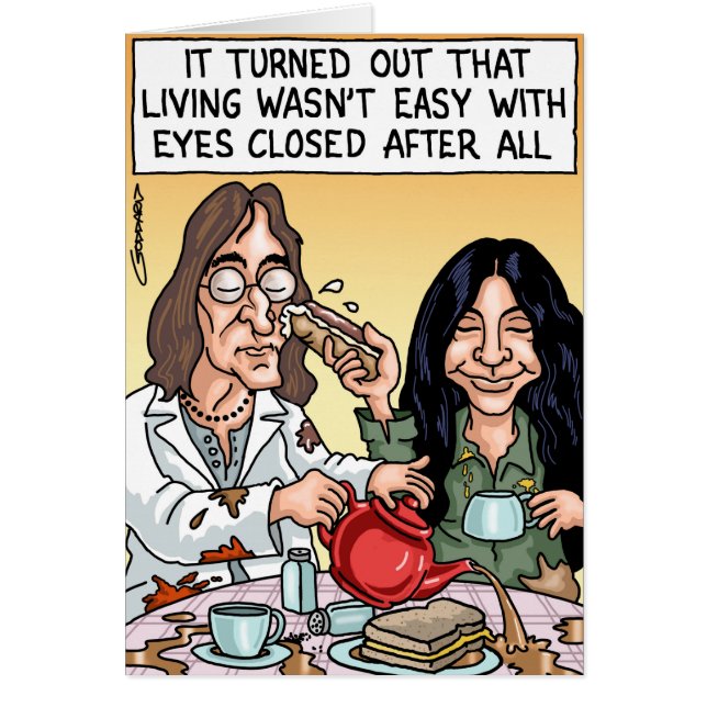 Funny Cartoon Card by Clive Goddard (Front)