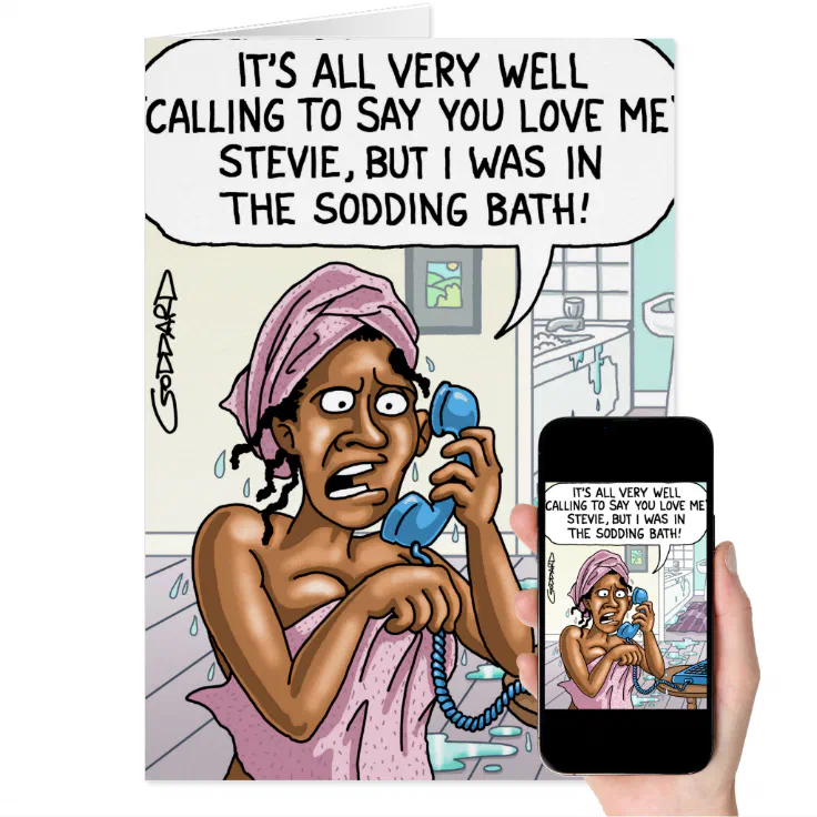 Funny Cartoon Card by Clive Goddard Zazzle