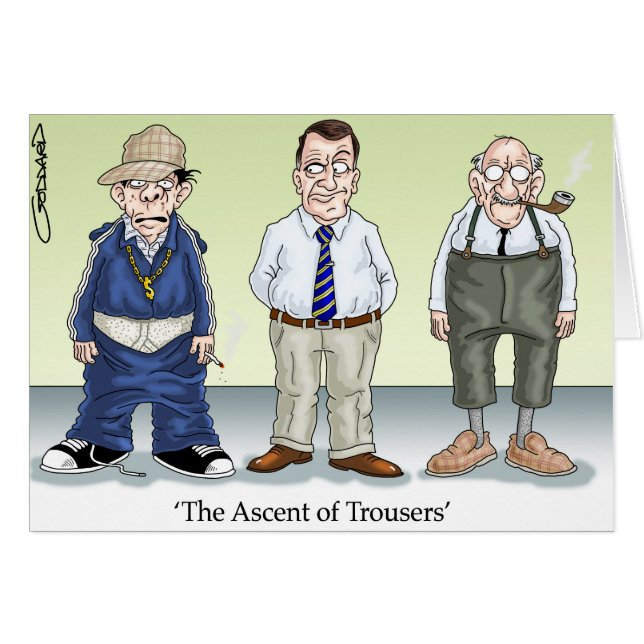 Funny Cartoon Card by Clive Goddard (Front Horizontal)