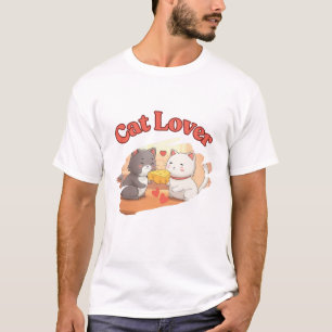 Funny Cartoon Cat Lover Humour Trendy Design  T-Shirt