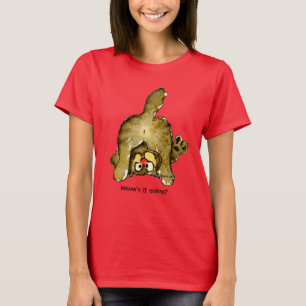 Funny Cartoon Cat Meow's it Going? Tank