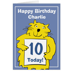 Funny Cartoon Cat to Personalise