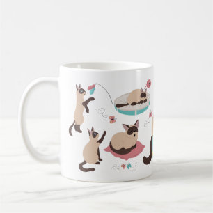 Funny cartoon cats coffee mug