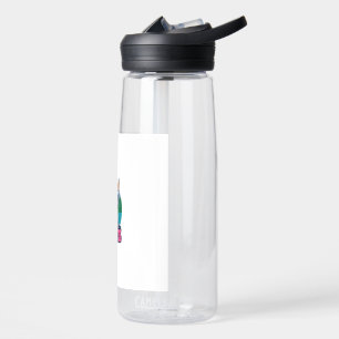 Funny Cartoon Cats Logo Vector Manga Anime Splas Water Bottle