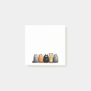 Funny Cartoon Cats Post-it Notes