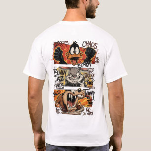 Funny Cartoon Chaos Design Wild Cartoon Art, Vin T-Shirt