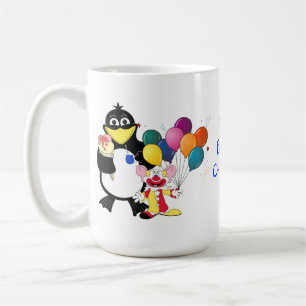 Funny cartoon character coffee mug