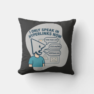 Funny cartoon character with mouse cursor head  cushion