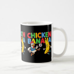 Funny Cartoon Chicken Nana Soccer Player Ll Graphi Coffee Mug