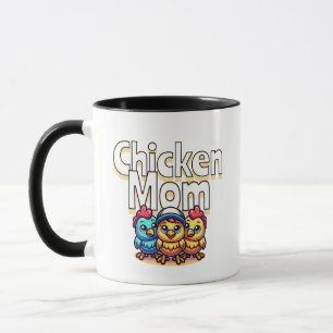 Funny Cartoon Chicks Chicken Mum Mug