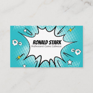 Funny Cartoon Comic Art Bright Business Card