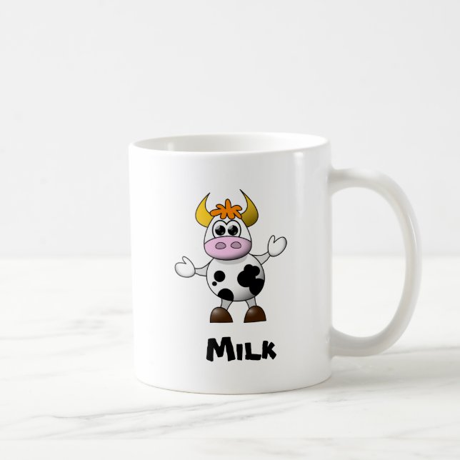 Funny Cartoon Cow Coffee Mug (Right)