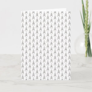 Funny Cartoon Cowboys Drawing Doodle Card
