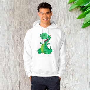 Funny Cartoon Dinosaur Roaring T-Rex Hoodie