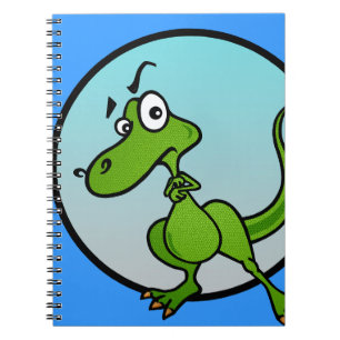 FUNNY CARTOON DINOSAUR SPIRAL NOTEBOOK