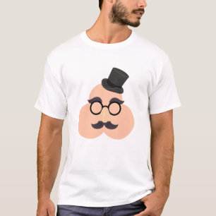 Funny Cartoon Disguise Face. T-Shirt