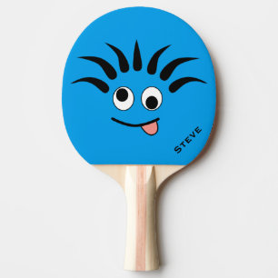 Funny Cartoon Dizzy Face Custom Ping Pong Paddle