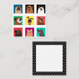 Funny Cartoon Dogs Card