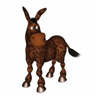 Funny Cartoon Donkey Photo Sculpture Magnet