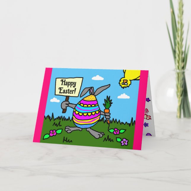Funny Cartoon Easter Card (Front)