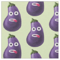Funny Cartoon Eggplant Pattern