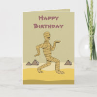 Funny Cartoon Egyptian Mummy Pyramids Custom