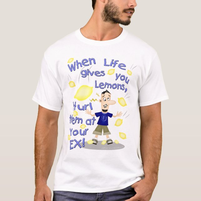 Funny Cartoon Ex-Husband / Divorce T-Shirt (Front)