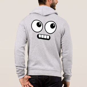 Funny Cartoon Face Front & Back Hoodie