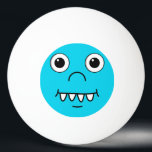 Funny Cartoon face Ping Pong Ball<br><div class="desc">This product has a funny cute cartoon face. This design gives the product itself a character. You can change the background from red and blue to any other using the 'customise it' button. It will surely bring smiles on everyone's face.</div>