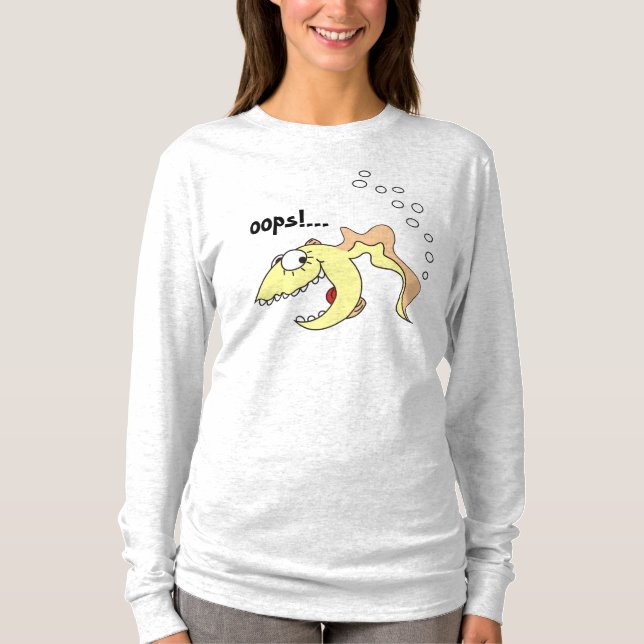 Funny Cartoon Fish Fart Shirt (Front)