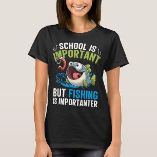 Funny Cartoon Fishing Shirt - Importanter Joke Tee