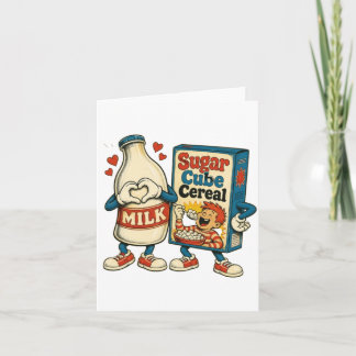 Funny Cartoon Food Art Card