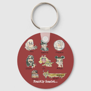 Funny Cartoon Frankly Scarlet Keychains