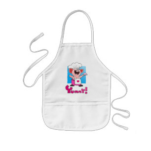 Funny Cartoon   Funny Cartoon Pig Chef Kids Apron
