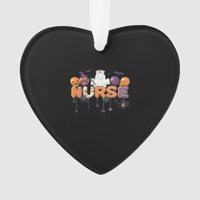 funny cartoon ghost nurse - Hot Nurse Halloween Ou Ornament (Front)