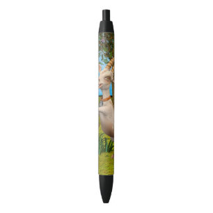 Funny Cartoon Goat Garden Animal Art Black Ink Pen