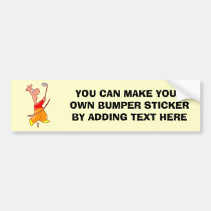 Funny Cartoon Golfer T-shirts and Gifts Bumper Sticker