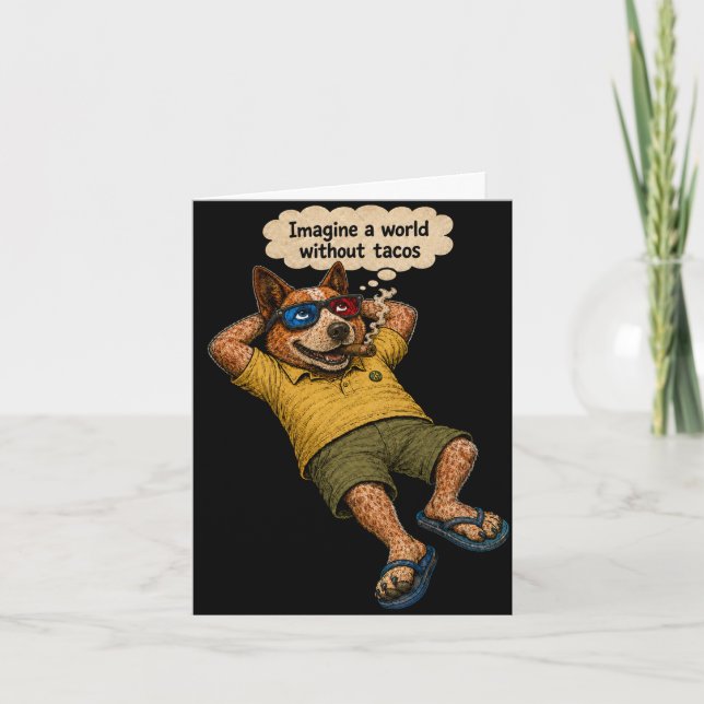 Funny Cartoon Greeting Card (Front)