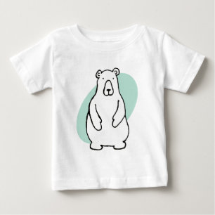 Funny Cartoon Grizzly Polar Bear Baby T-Shirt