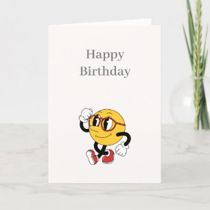 Funny Cartoon Happy Birthday card
