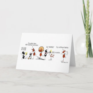 Funny Cartoon Horse Photoshoot Card