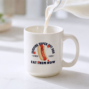 Funny Cartoon Hot Dog Art Graphic Tee Since 1994 Coffee Mug