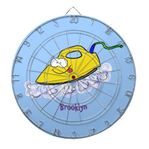 Funny cartoon iron laundry illustration dartboard