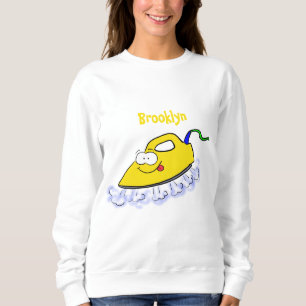 Funny cartoon iron laundry illustration sweatshirt