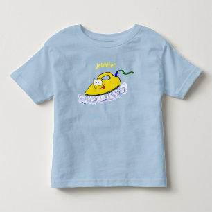 Funny cartoon iron laundry illustration toddler T-Shirt