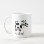 Funny Cartoon Mad Cow Mug- personalise it! Coffee  Coffee Mug<br><div class="desc">This funny mad cow design was created by artist LeahG exclusively for this store.</div>