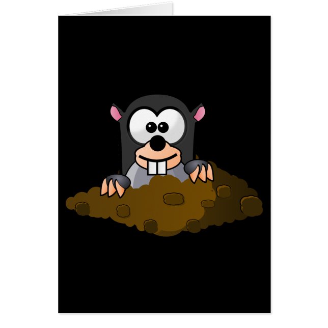 Funny cartoon mole (Front)