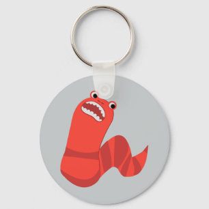 Funny Cartoon Mongolian Death Worm Key Ring