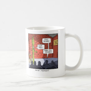 Funny Cartoon Mug- Asparagus Coffee Mug