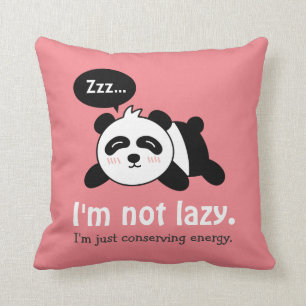 Funny Cartoon of Cute Sleeping Panda Cushion